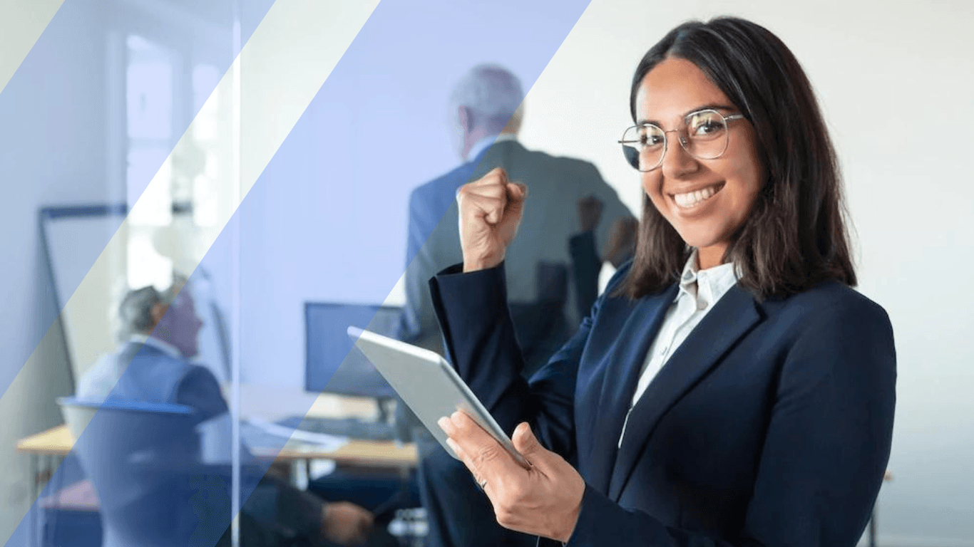 A professional woman in the outsourcing industry